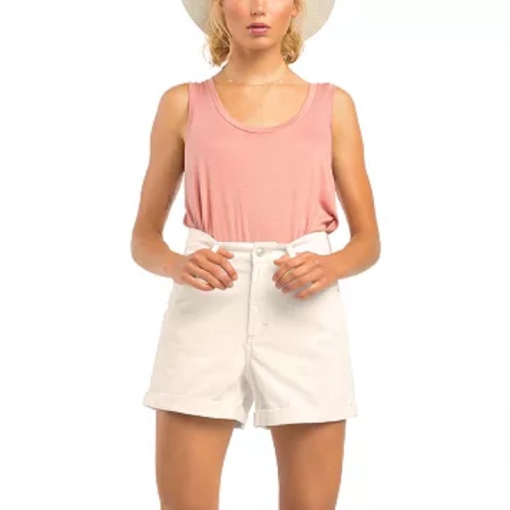 $69 NWT DEX MOM SHORT White cuffed denim sz 32